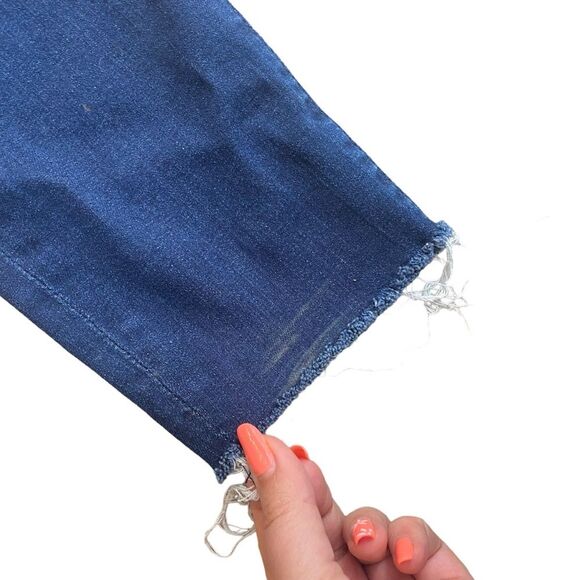 Mother Women’s Size 27 High Waist Looker Ankle Fray‎ Jeans Soft Stretch Denim - Picture 8 of 14